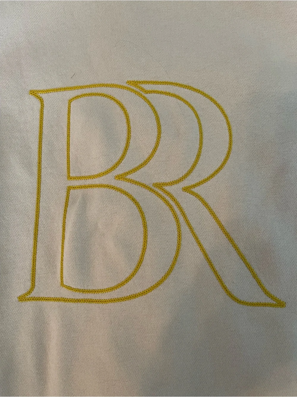 Women’s Banana Republic Cream Sweatshirt with Monogram - Picture 3 of 5